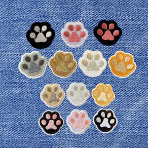 Cat Paw Patch - Embroidered Tiny Kitty Paws Patches