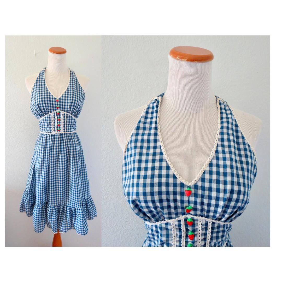 Blue Picnic Dress - Etsy
