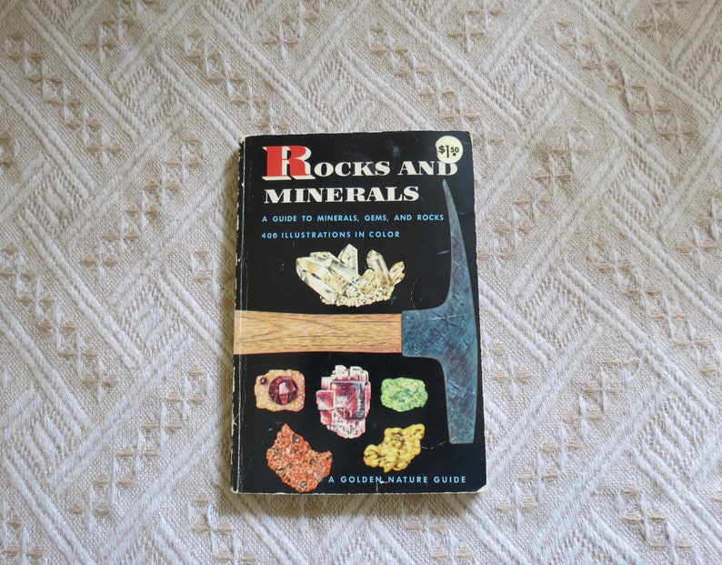 Rocks and Minerals Golden Guide Vintage Paperback Field Book Rock & Gem Identification image 1