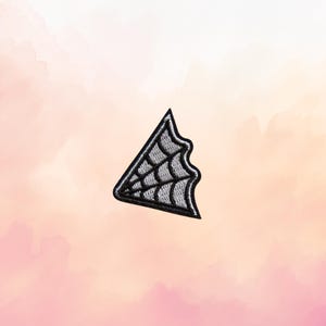 Spiderweb Patch - Embroidered Spooky Glow in the Dark Halloween Iron On