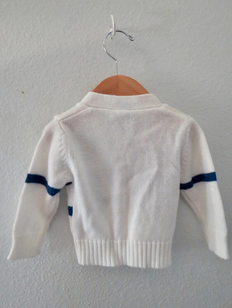 Vintage Boy's Cardigan - Izod Lacoste Rainbow Knit Sweater - Size 2T image 6