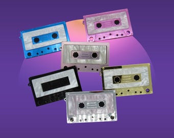 Cassette Tape Hair Clips - 80s Party Barrettes