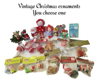 Vintage Christmas Ornaments - You Choose One - Retro Holiday Ornament - Crafting Decorations Home Decor