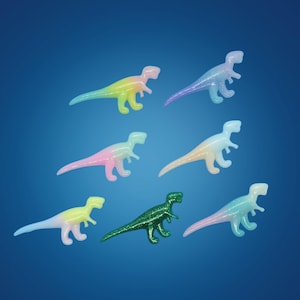Dinosaur Hair Clips - T-Rex Dino Barrettes