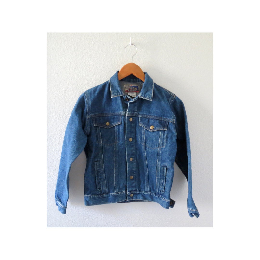 Juniors' Cotton Denim Ripped Trucker Jacket