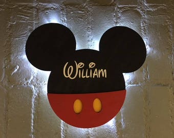 Classic Disney Cruise Line Wooden Door Magnets with Lights, Disney cruise door magnet, Mickey magnet, Minnie magnet, Mickey room decor