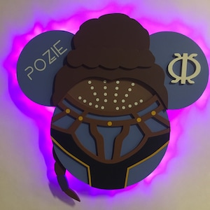 Black Panther magnet, Shuri Disney Princess Door Magnets with Lights for Disney cruise, Wakanda magnet, Wakanda wall decor
