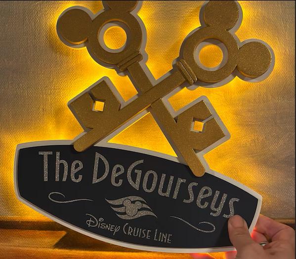 Concierge Keys - Disney Cruise Line - Platinum - Wooden Cruise
