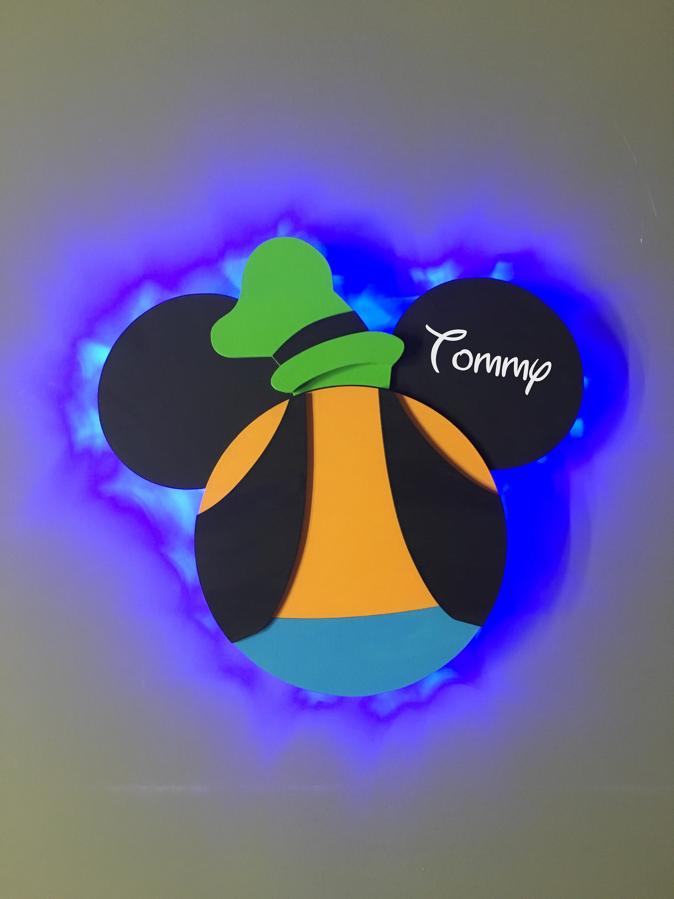 Goofy Disney Cruise Line Wooden Door Magnets With Led Lights Etsy