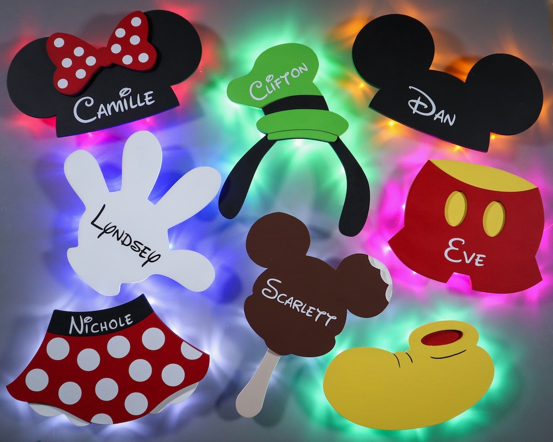 Disney Door Magnets for Cruise, Personalized Wooden Door Magnets With ...