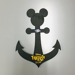 Anchor door decoration Disney Cruise Line Wooden Door Magnet, Anchors away! Great for Character signatures! Anchor wall decoration