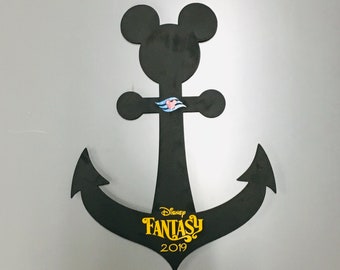 Ankardörrsdekoration Disney Cruise Line Trädörrmagnet, Ankrar bort! Perfekt för karaktärssignaturer! Karaktärsautografer