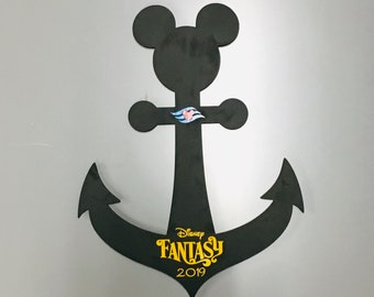 Anchor door decoration Disney Cruise Line Wooden Door Magnet, Anchors away! Great for Character signatures! Anchor wall decoration