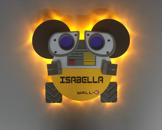 WALL-E, Disney Cruise Line Wooden Door Magnets With LED Lights 