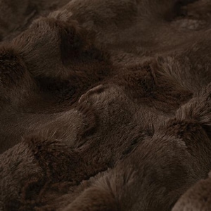 Luxe Cuddle Chocolate Minky, Minky by the Yard, Shannon Fabrics Minky