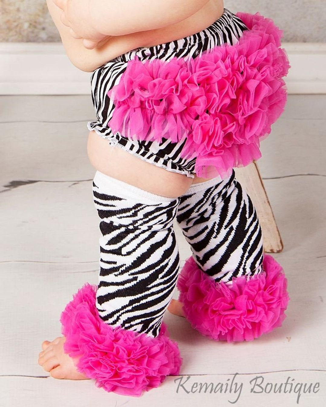 Ready to Ship Hot Pink Zebra Leg Warmers Baby Girl Leg Etsy
