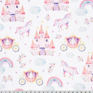 Fairytale Digital Cuddle Blush, Minky Fabric By The Yard, Shannon Fabrics