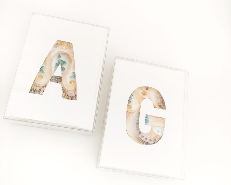Beige Monogram G note cards set of 8