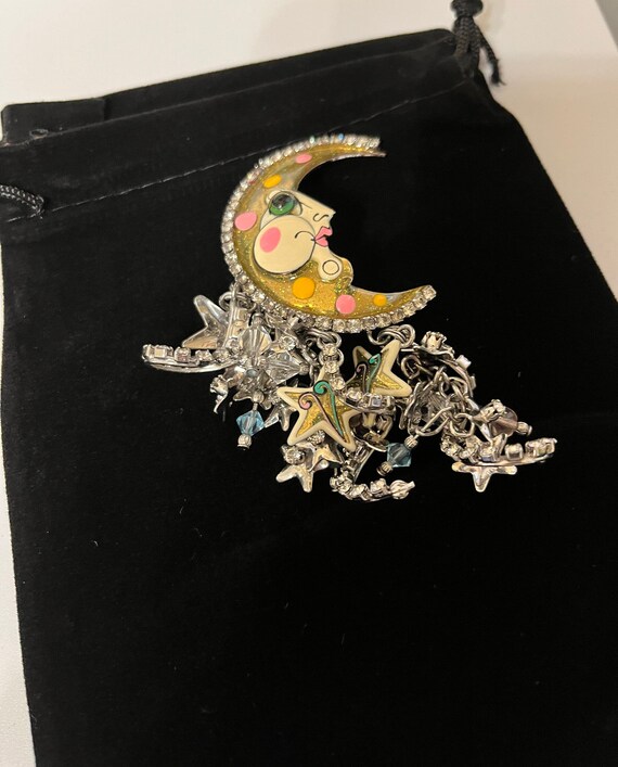 Vintage Funny Abstract Matt Gold Metal Brooches Exaggerated Moon Fairy  Figure Face Jewelry for Women and Men Brooch Party Gift - AliExpress