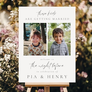 The Night Before Welcome Sign Template, Editable Rehearsal Dinner Sign, Printable Wedding Rehearsal Decor, Customizable Download 4024