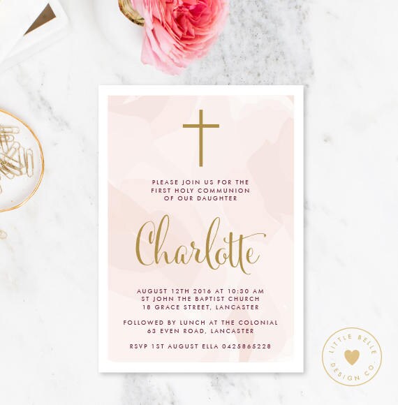 First Holy Communion Invitations Australia 4
