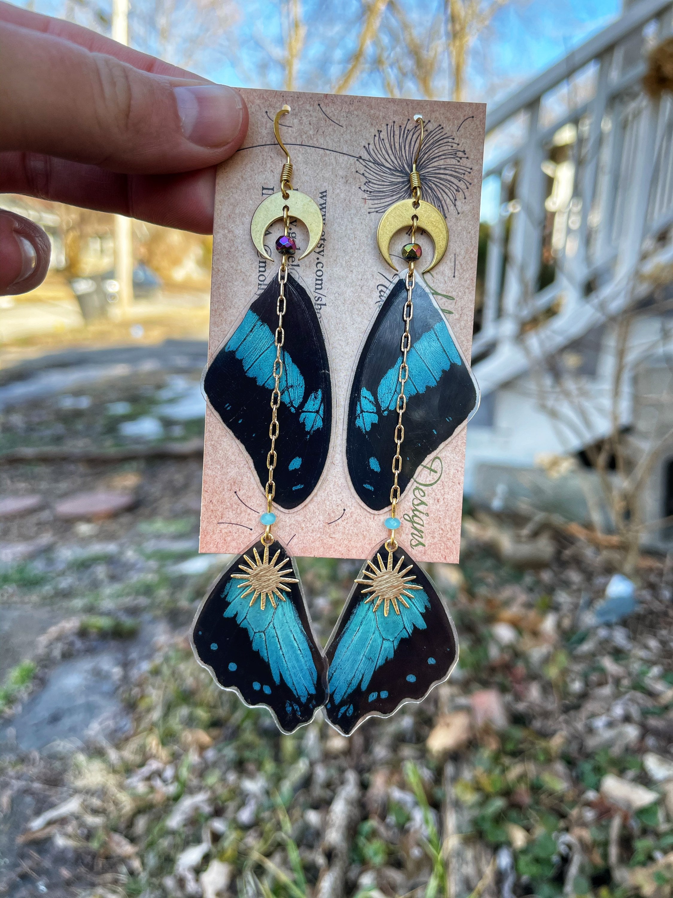 Celestial Monarch Butterfly Earrings – Realm and Reason