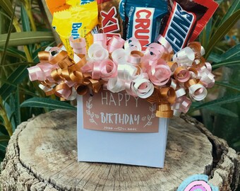 Featured image of post Candy Bouquet For Him : Happy birthday candy bouquet, for the little or big guy, this candy cup will sure to please.