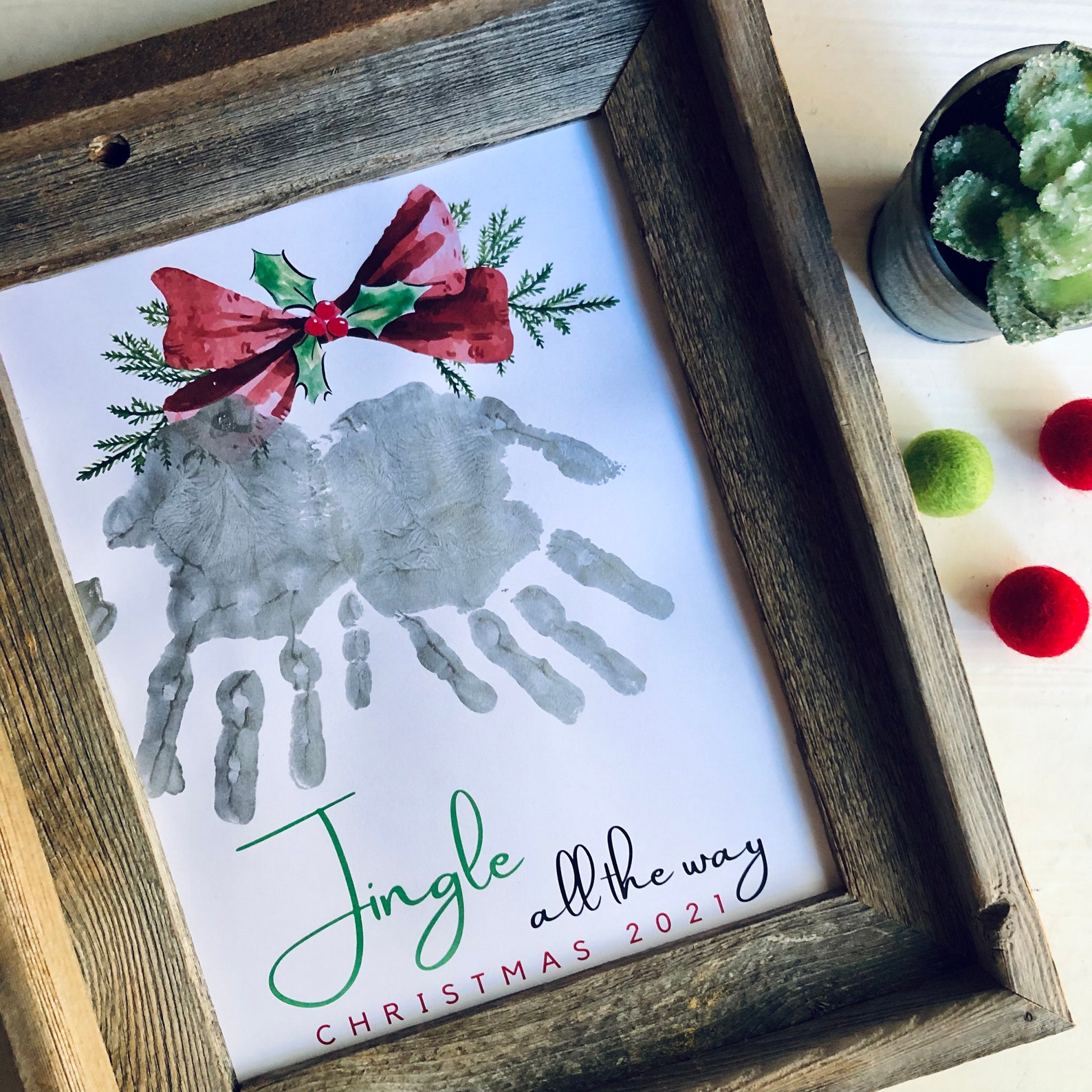 Handprint Bell Christmas Bells Handprint Art: DIY Keepsake Gift (PDF Printable) - Etsy