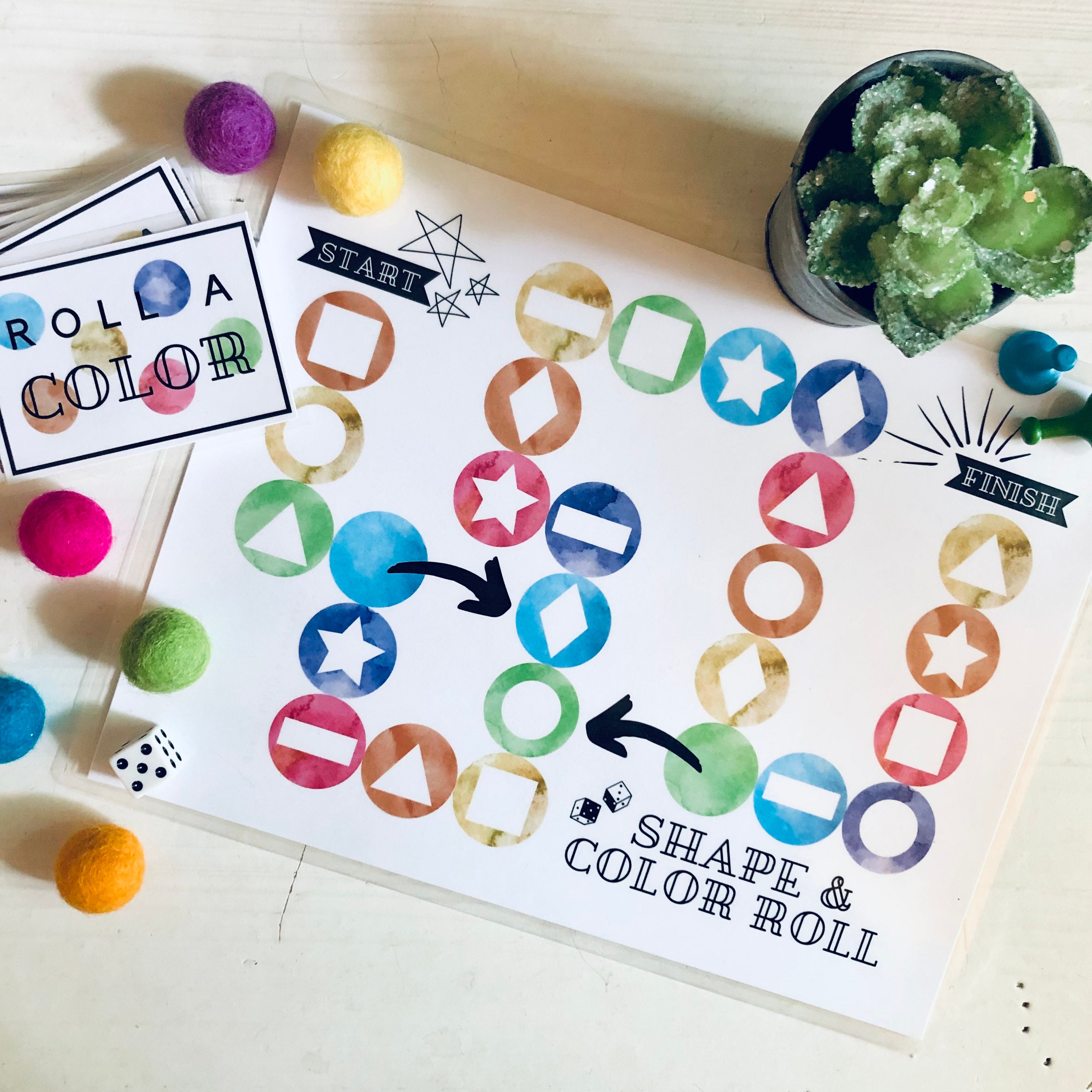 shape and color games