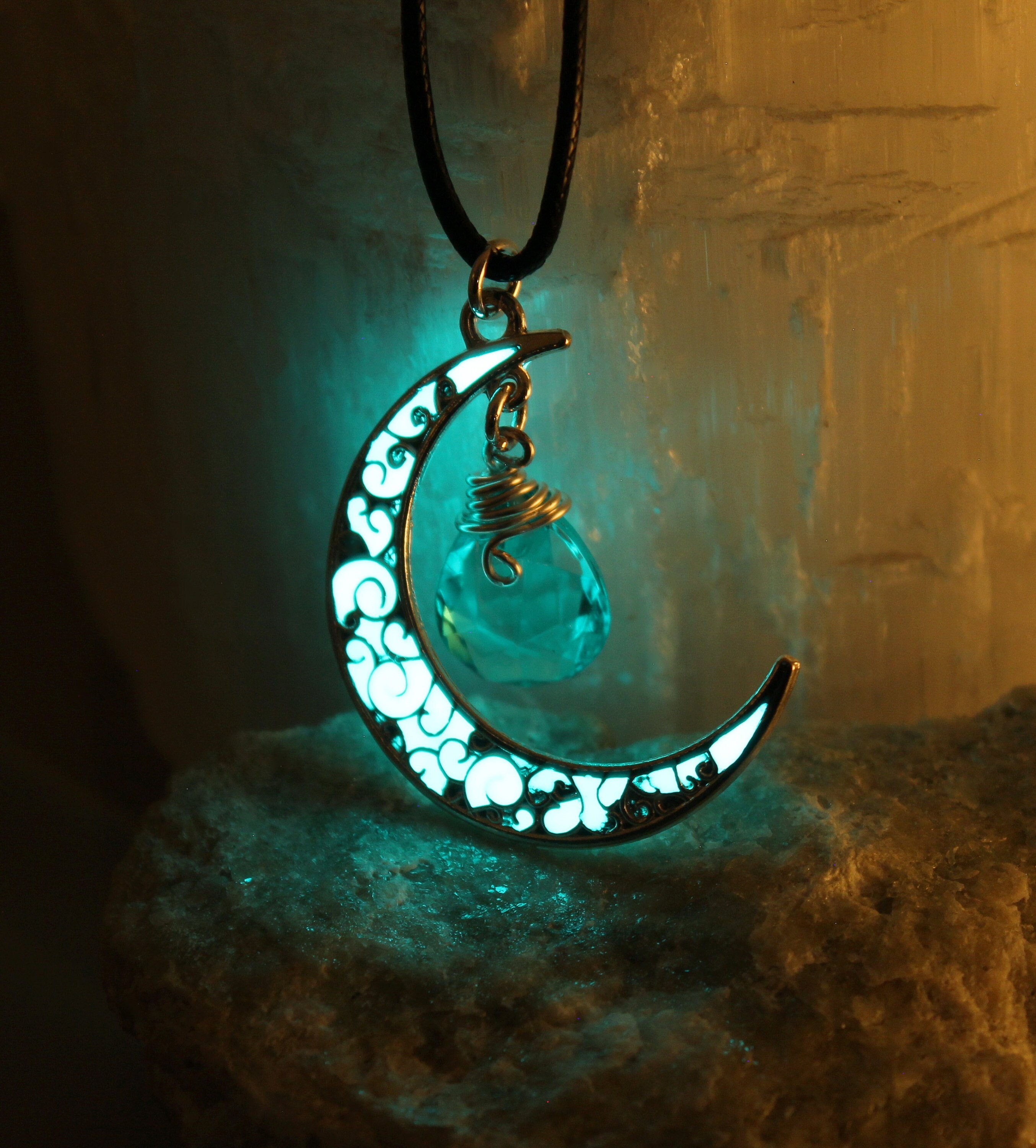 Moon Light Necklace Etsy