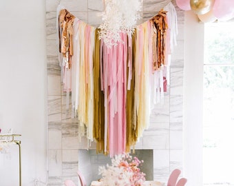 Tablecloth Fringe Backdrop, Flagtape Backdrop, Fringe Backdrop, Birthday, Party Theme, Customizable