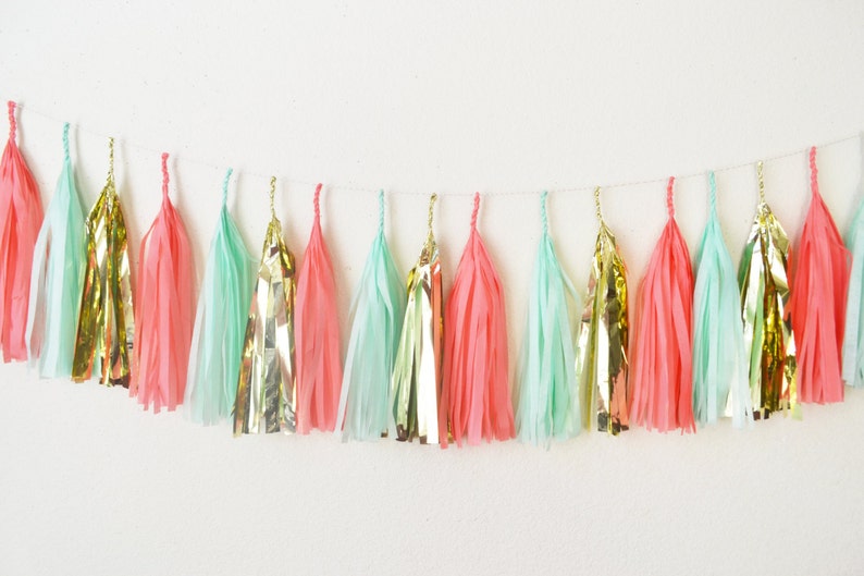 Tassle Banner Tissue Paper Tassels Tassel Garland Custom Etsy