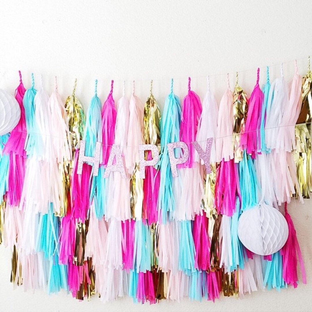 45ft Tassel Photo Backdrop FREE Shipping Fully Assembled Pick Your Own