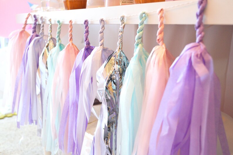 Tassle Garland Party Streamers Unicorn Tassle Tassel Etsy