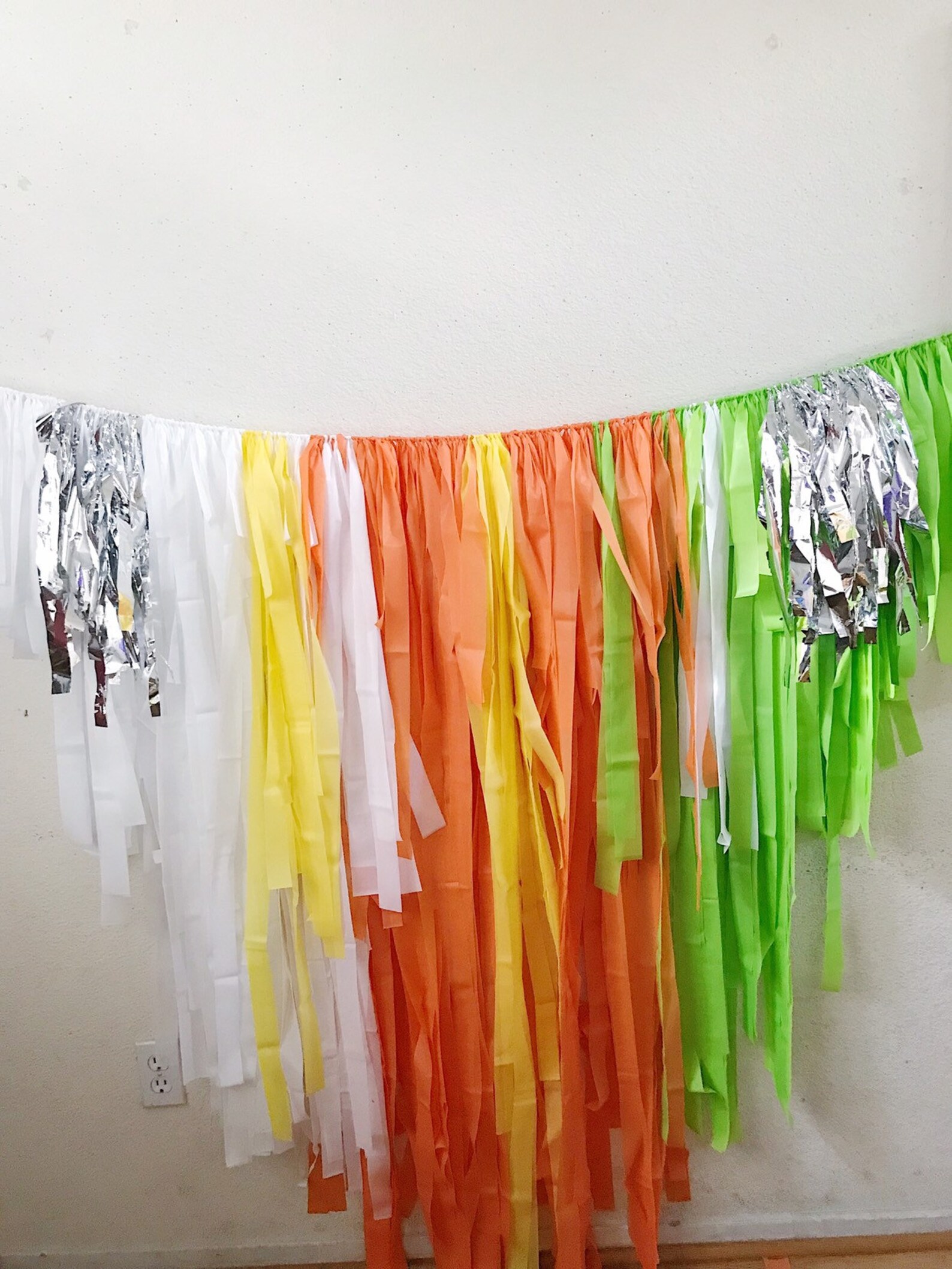 Tablecloth Fringe Backdrop Flagtape Backdrop Fringe Etsy