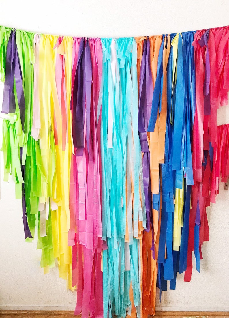 2 Piece Tablecloth Fringe Backdrop wall Flagtape Etsy