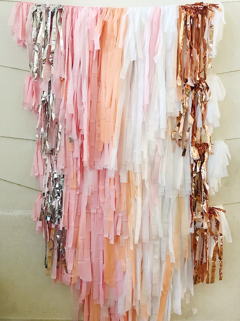 4 Piece Tablecloth Fringe Backdrop wall Flagtape Etsy