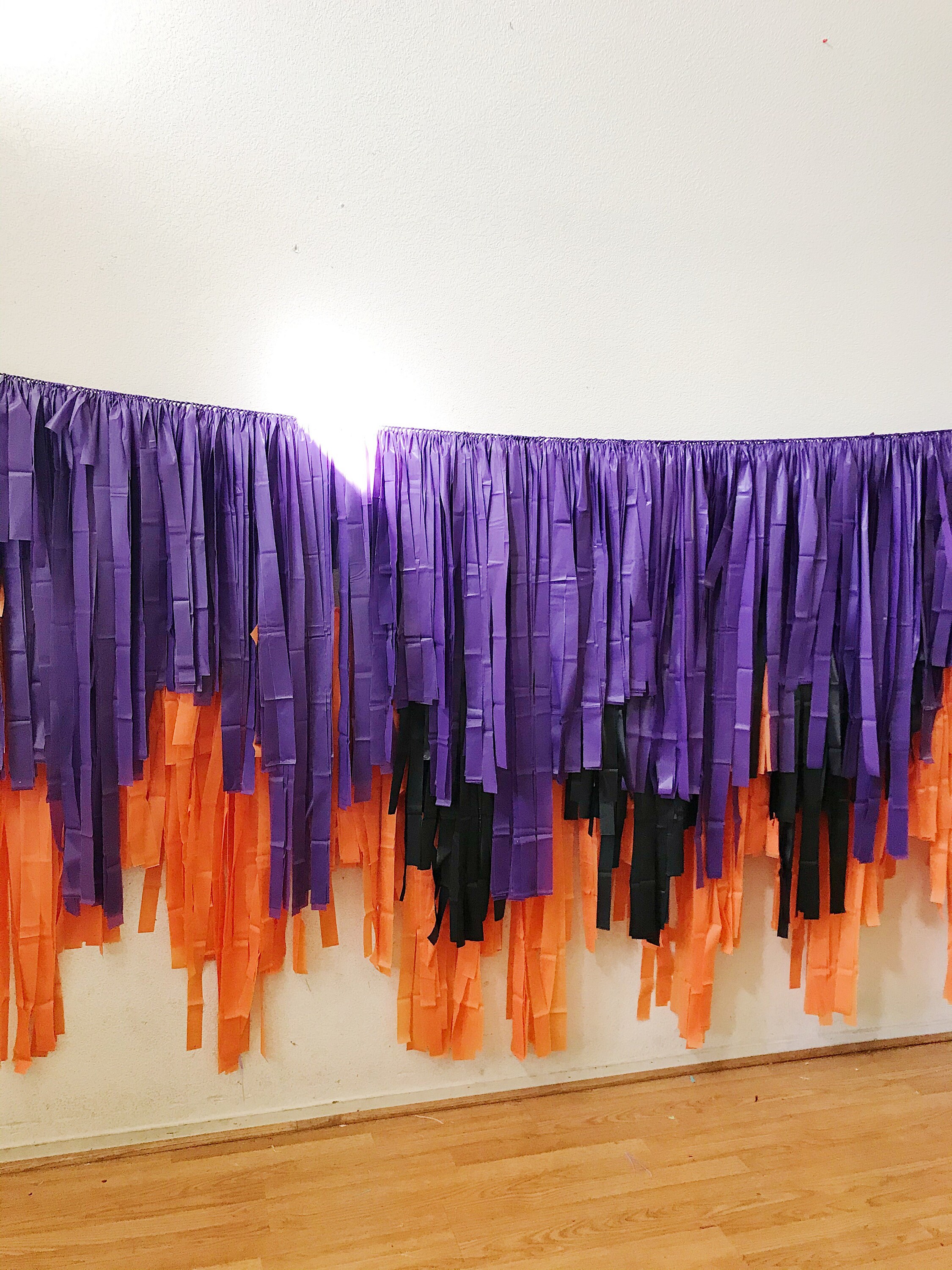 3 Strands Tablecloth Fringe Backdrop Flagtape Backdrop Etsy