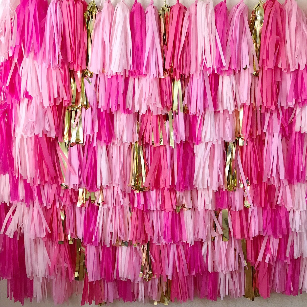 Tassel garland backdrop discount
