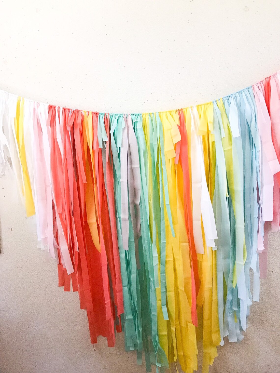 Plastic Tablecloth Fringe Backdrop wall Flagtape Etsy