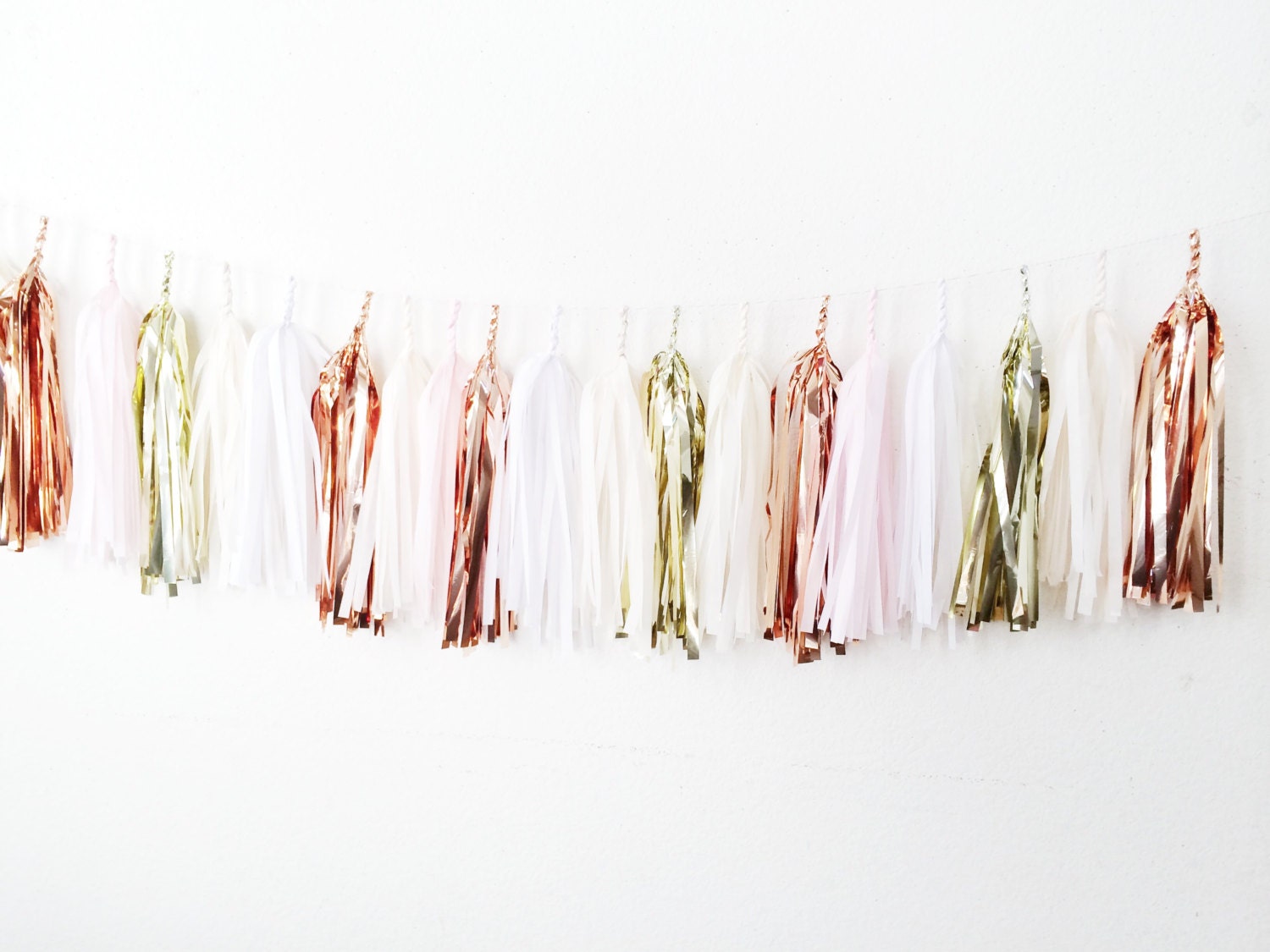 Neutral Tassel Garland Blush Pink & Gold Champagne Ivory Etsy