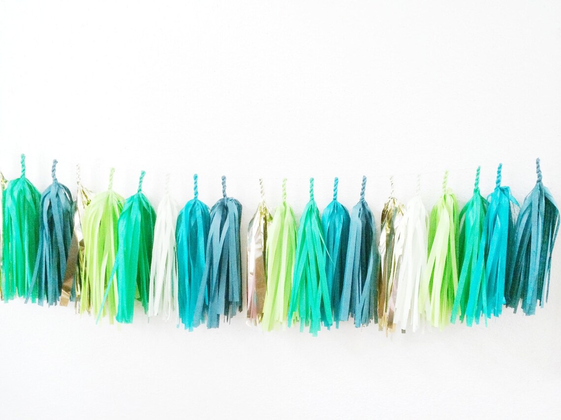 Tissue Paper Tassels Tassel Garland Custom Banner Garland Etsy