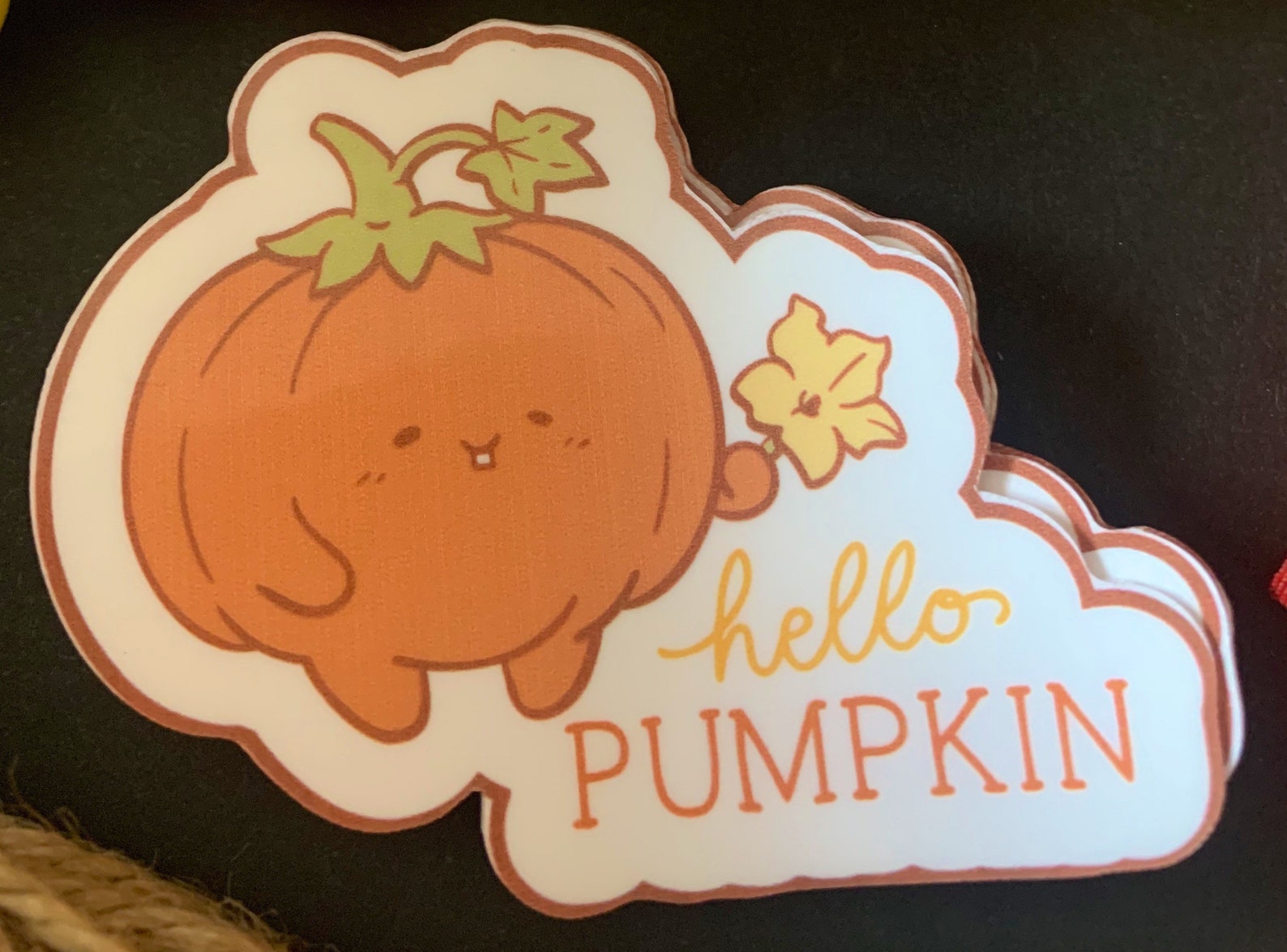 Hello Pumpkin Cute Pumpkin Sticker Spooky Season Halloween | Etsy