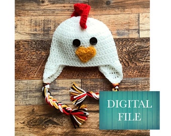 21+ Crochet Pattern Chicken Hat