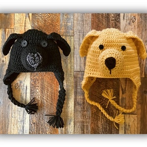Black Lab Hat, Birthday Gift, Yellow Lab Hat, Labrador Retriever Hat, Handmade Dog Lover Gift, Custom Dog Mom Gift, Dog Lover Hat