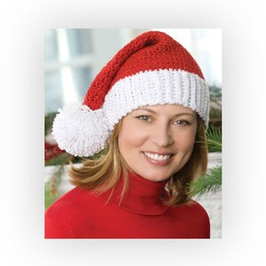Crochet Santa Hat, Family Christmas Photos, Holiday Stocking Cap