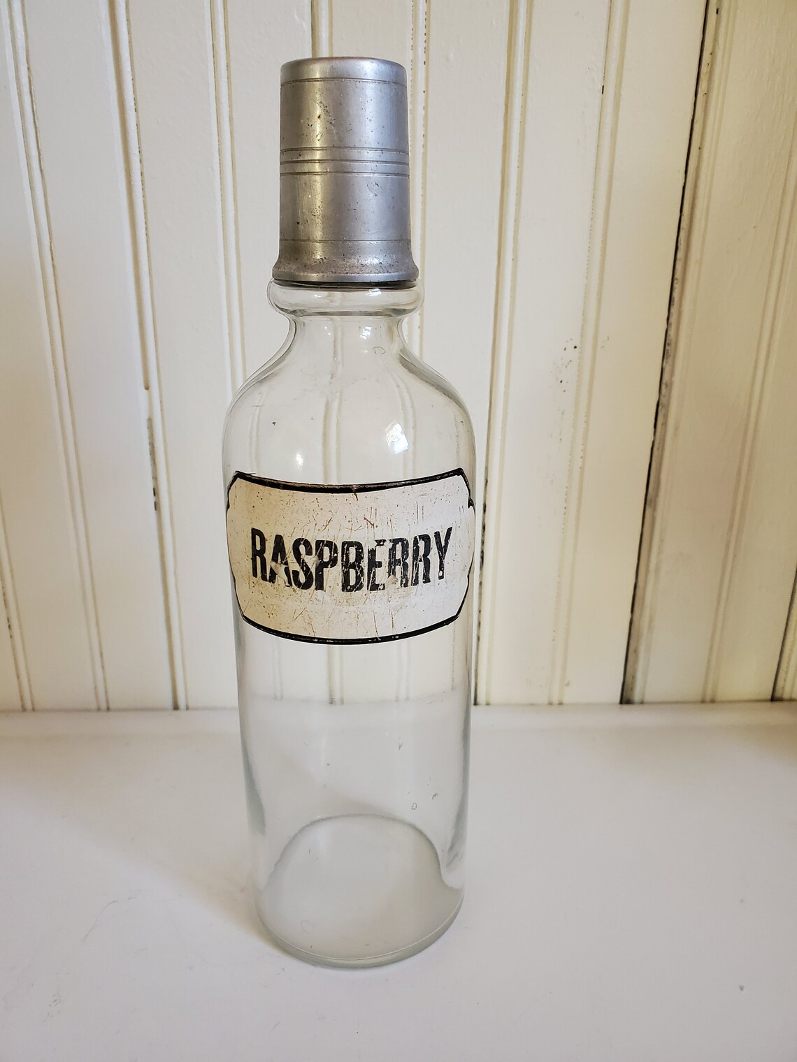 Vintage Mid Century Soda Fountain Raspberry Syrup Bottle Etsy