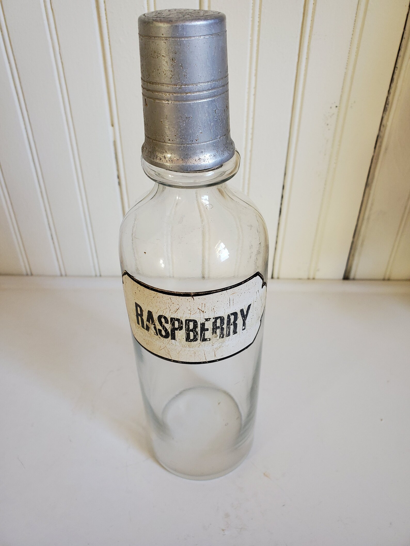 Vintage Mid Century Soda Fountain Raspberry Syrup Bottle Etsy