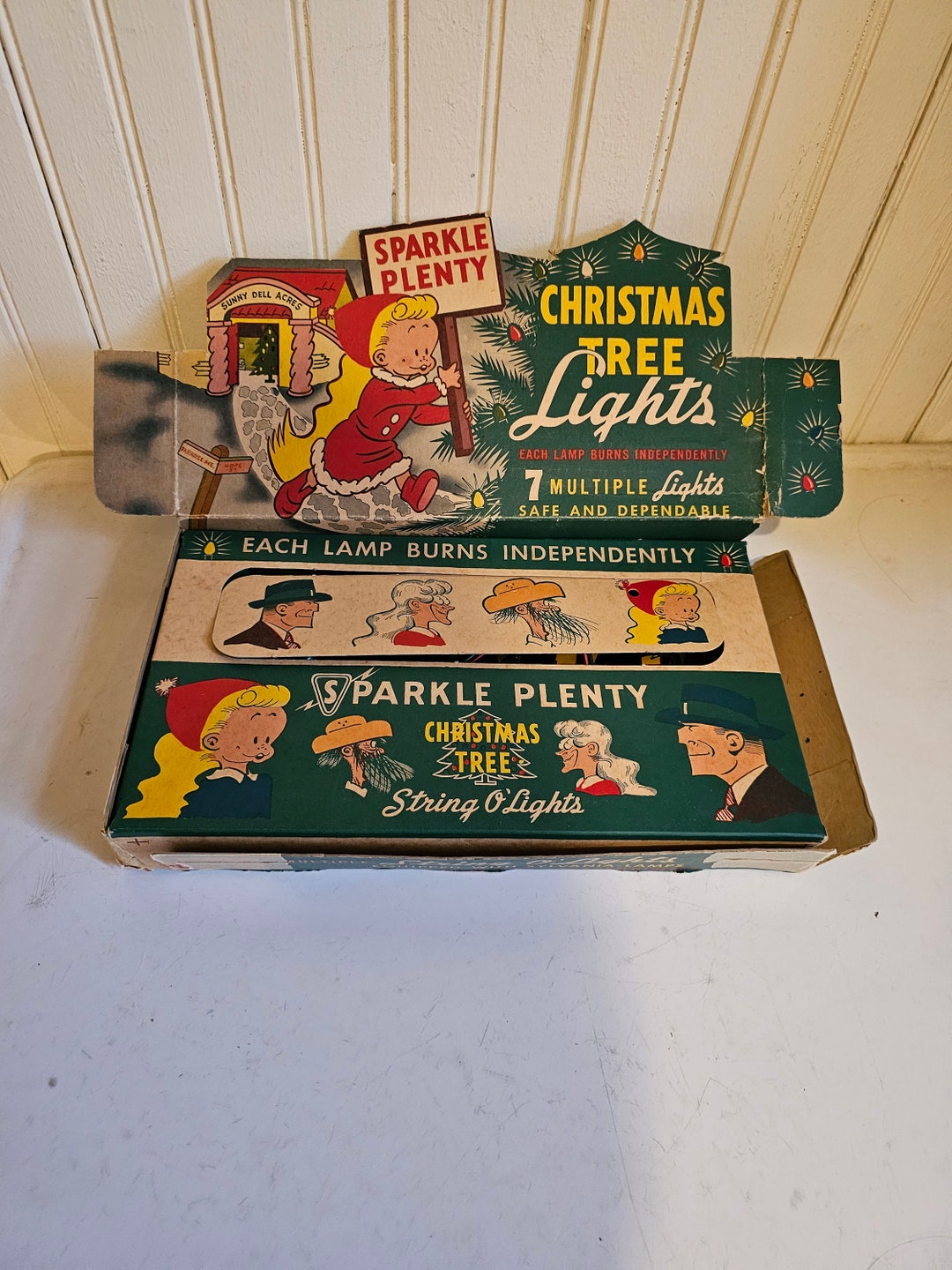 Vintage 1950s Sparkle Plenty Christmas Tree Lights Dick Tracy - Etsy
