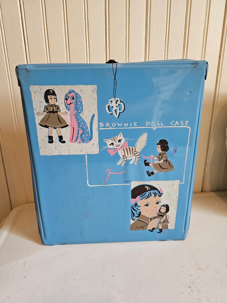 Vintage 1960's Brownie Girl Scout Doll Case Etsy